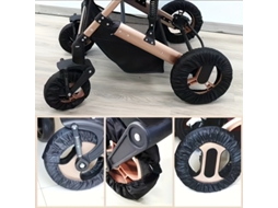 Capa Protetora de Rodas para Carrinho de Bebê, 4 Peças, Poliéster AQUAFORGE