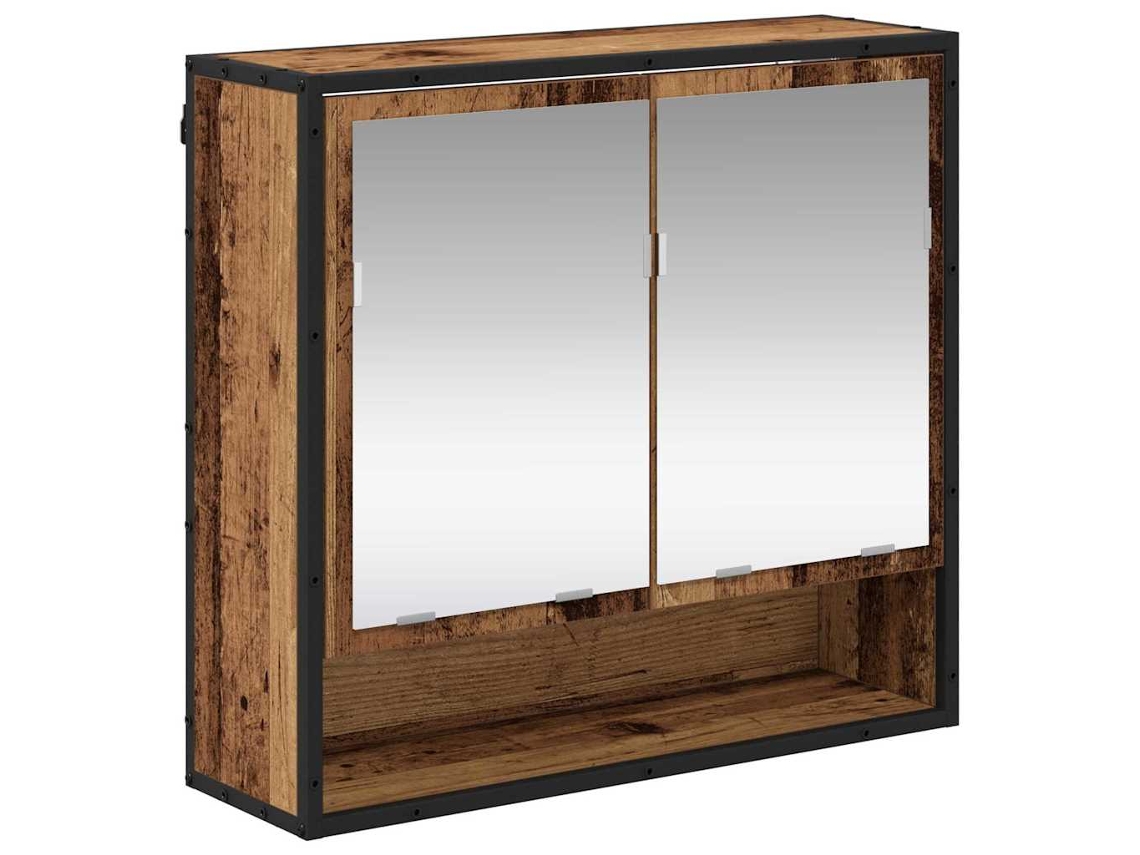 Prateleira de Parede com Porta Madeira Antiga 65x20x60 cm MAISON EXCLUSIVE