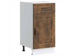Kitchen Base Cabinet, Kitchen Base Cabinets Vidaxl Marrom Madeira Processada (n/a)