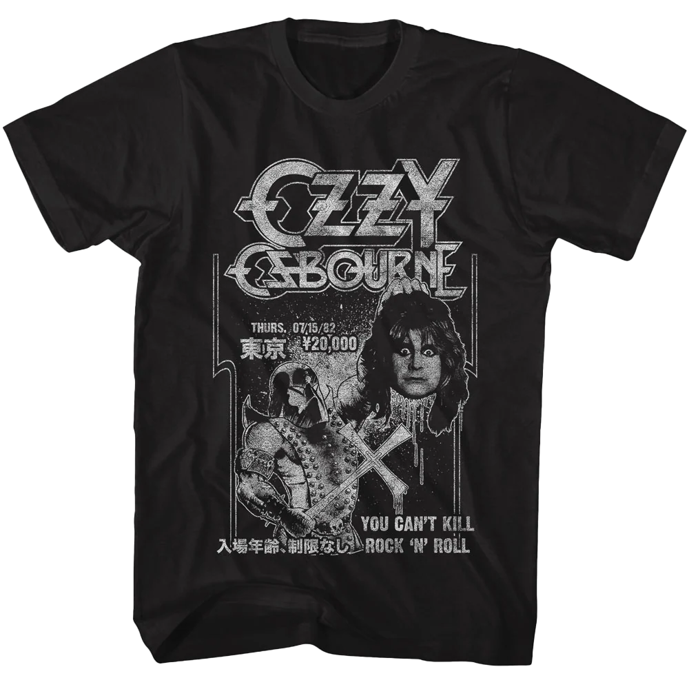 Ozzy Osbourne Vintage Executioner Tour 1982 T-shirt Unisex Rockinstone Size:xxxl