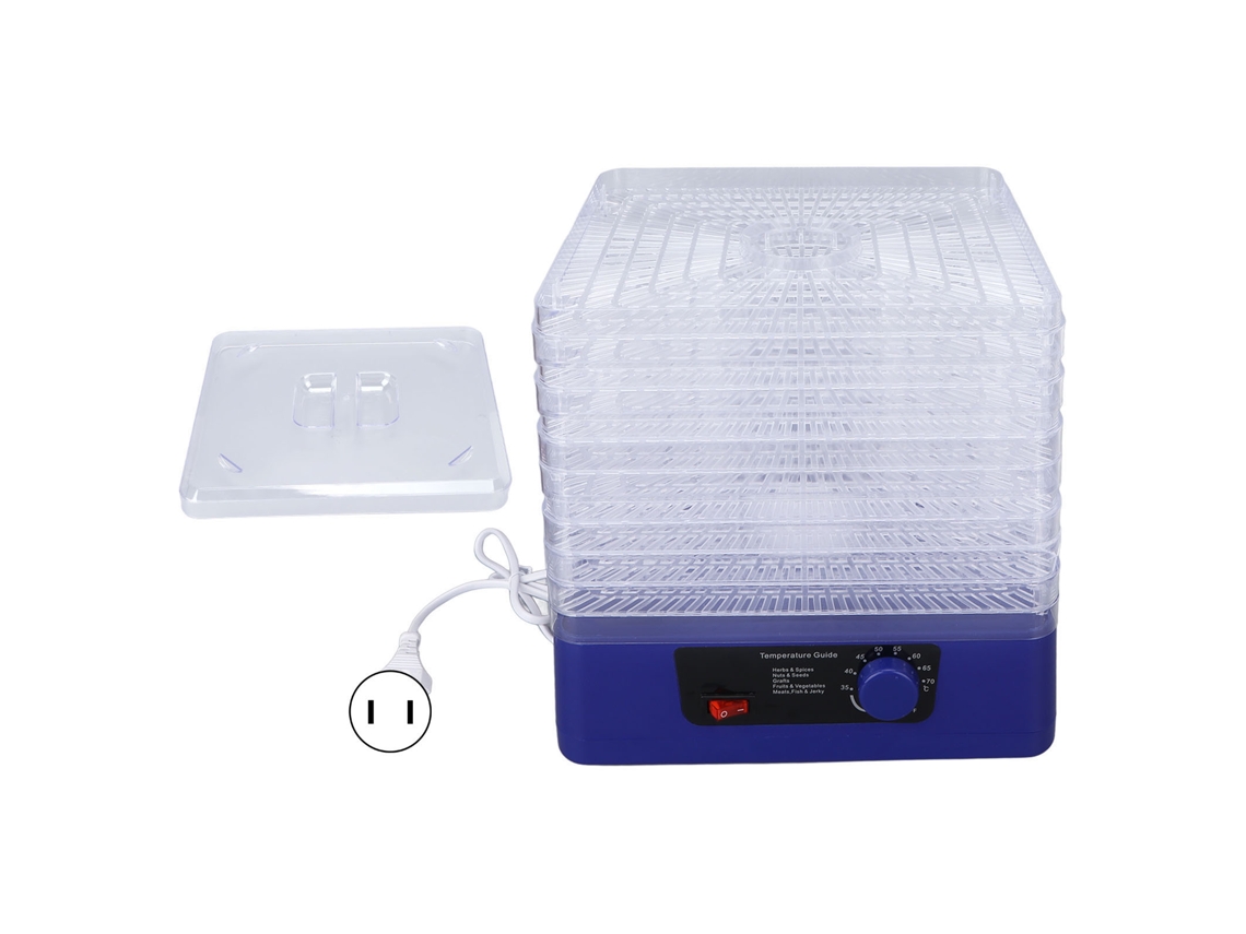 Laxiscreed Desidratador De Alimentos 8 Camadas 350w Para Secar Frutas E Legumes, Padrão Eua 110v