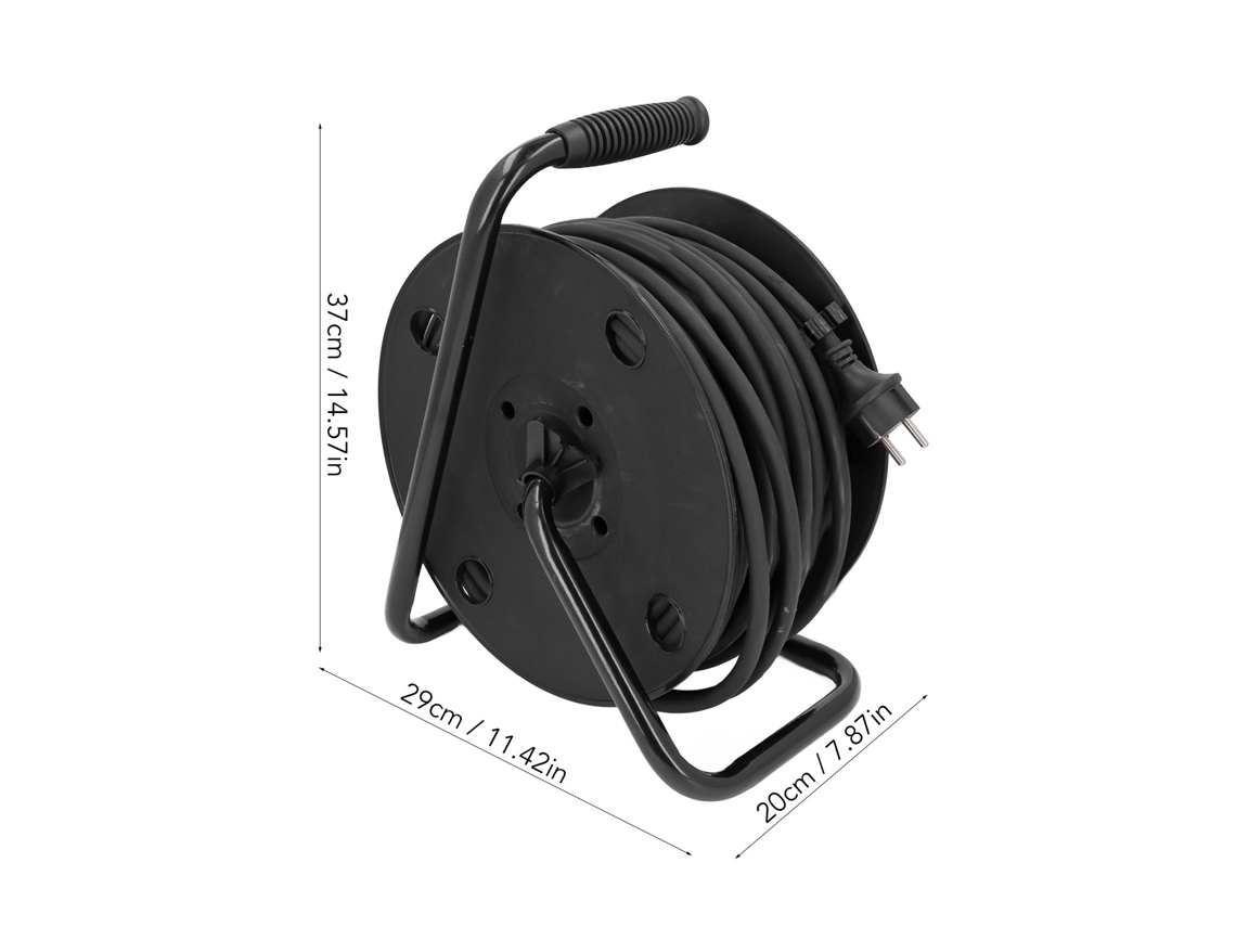 Carretel de Cabo Exterior Laxiscreed 35m IP44 À Prova D'água Para Uso Externo