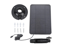 Carregador Solar Para Câmera, 10w 5v Micro Usb Preto Carregador Solar Para Câmera De Segurança, Celular, Banco De Energia Ymhc Olysi Shop
