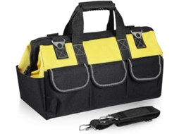 Bolsa multifuncional portátil Toyvian para ferramentas, em tecido Oxford, ideal para eletricistas, com estrutura de aço.