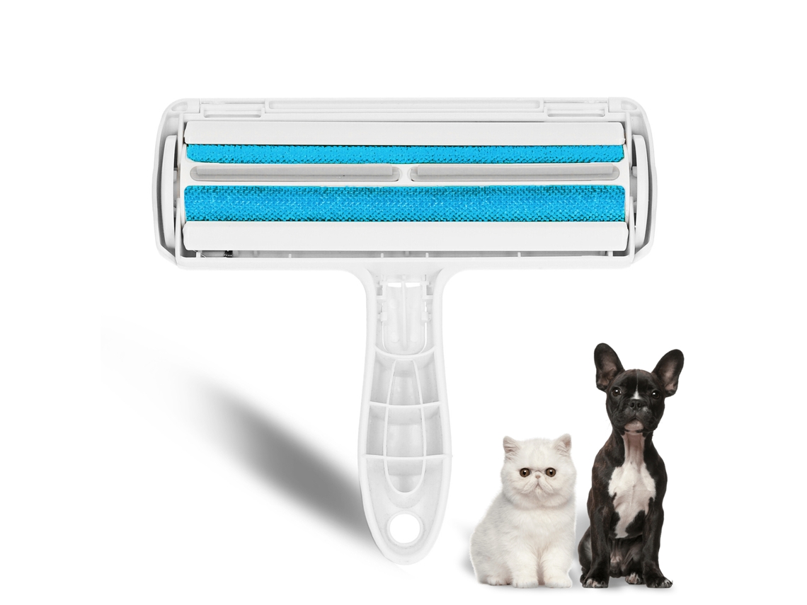 Rolo autolimpante para remover pelos de animais de estimação, cães e gatos, sem fita adesiva, para carpetes, roupas e colchões.