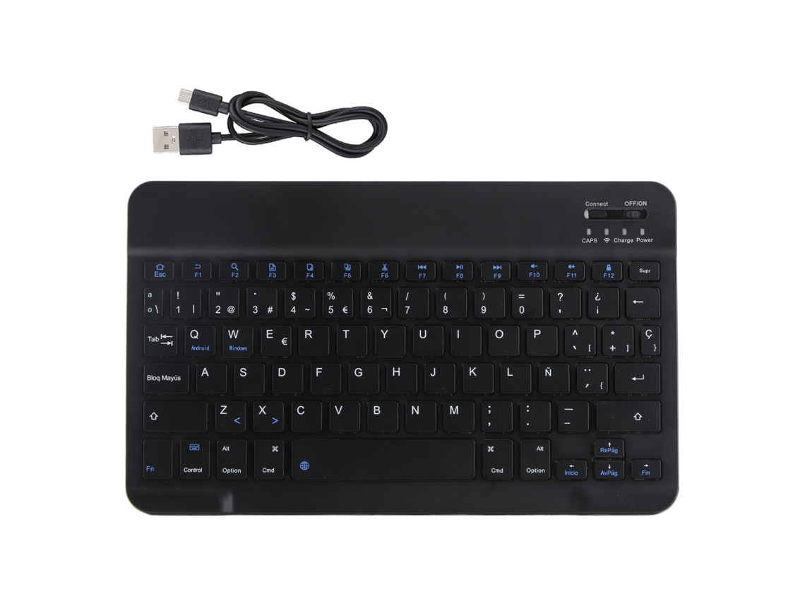 Aetheria teclado Sem Fio Bluetooth 3.0 com Touchpad Mini Portátil para Ios/android com Bateria de Lítio Embutida
