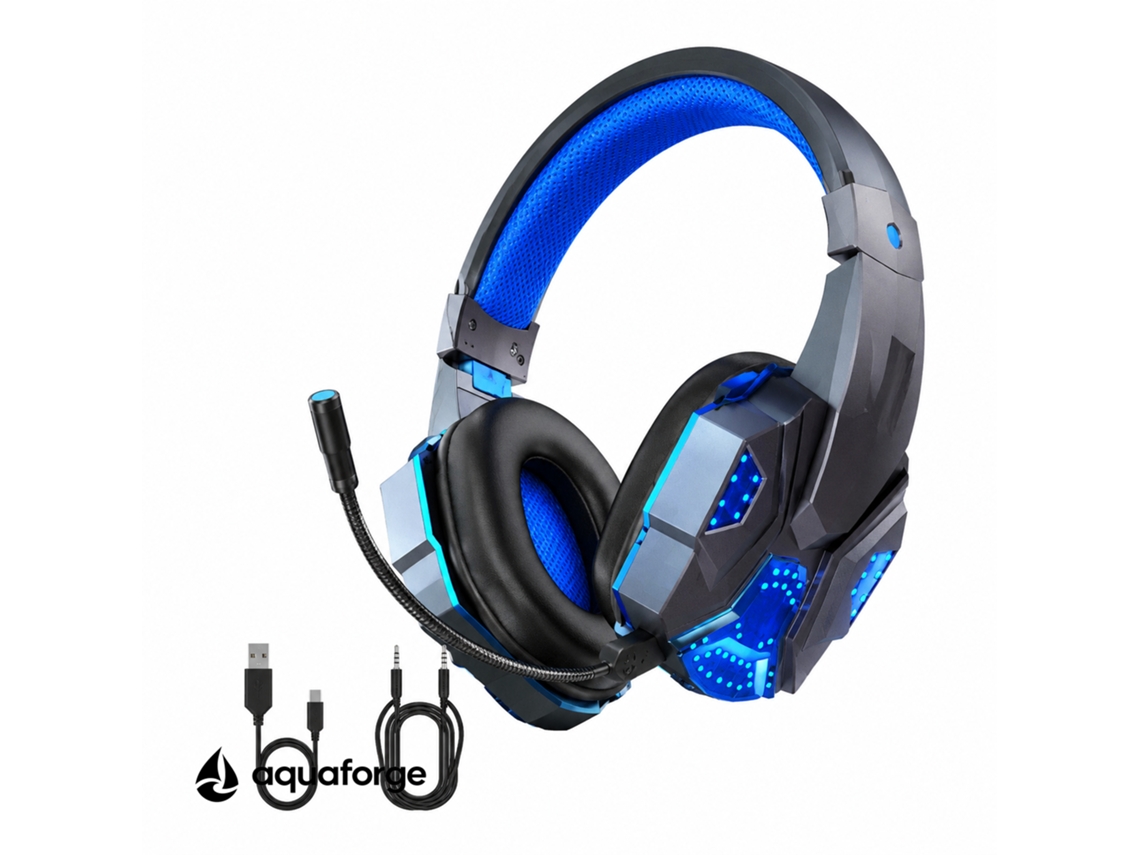 Headset Gaming Bluetooth Com Microfone Cancelamento De Ruído Enc Led