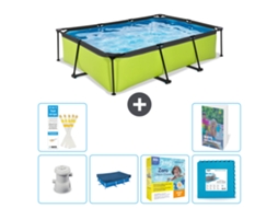 Piscina Exit Retangular 300x200x65 Cm 5 peças S218 EXIT TOYS