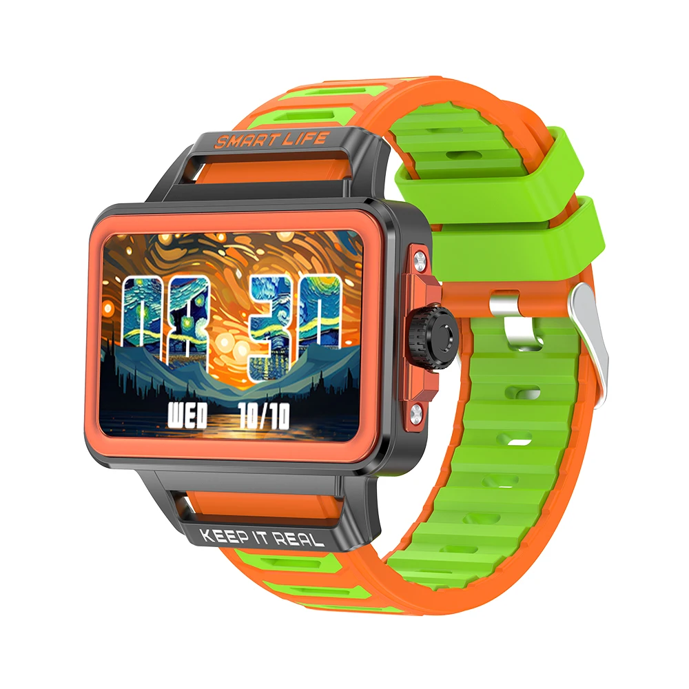 Smartwatch MDUG com chamadas Bluetooth, lanterna e monitoramento de frequência cardíaca e oxigenação
