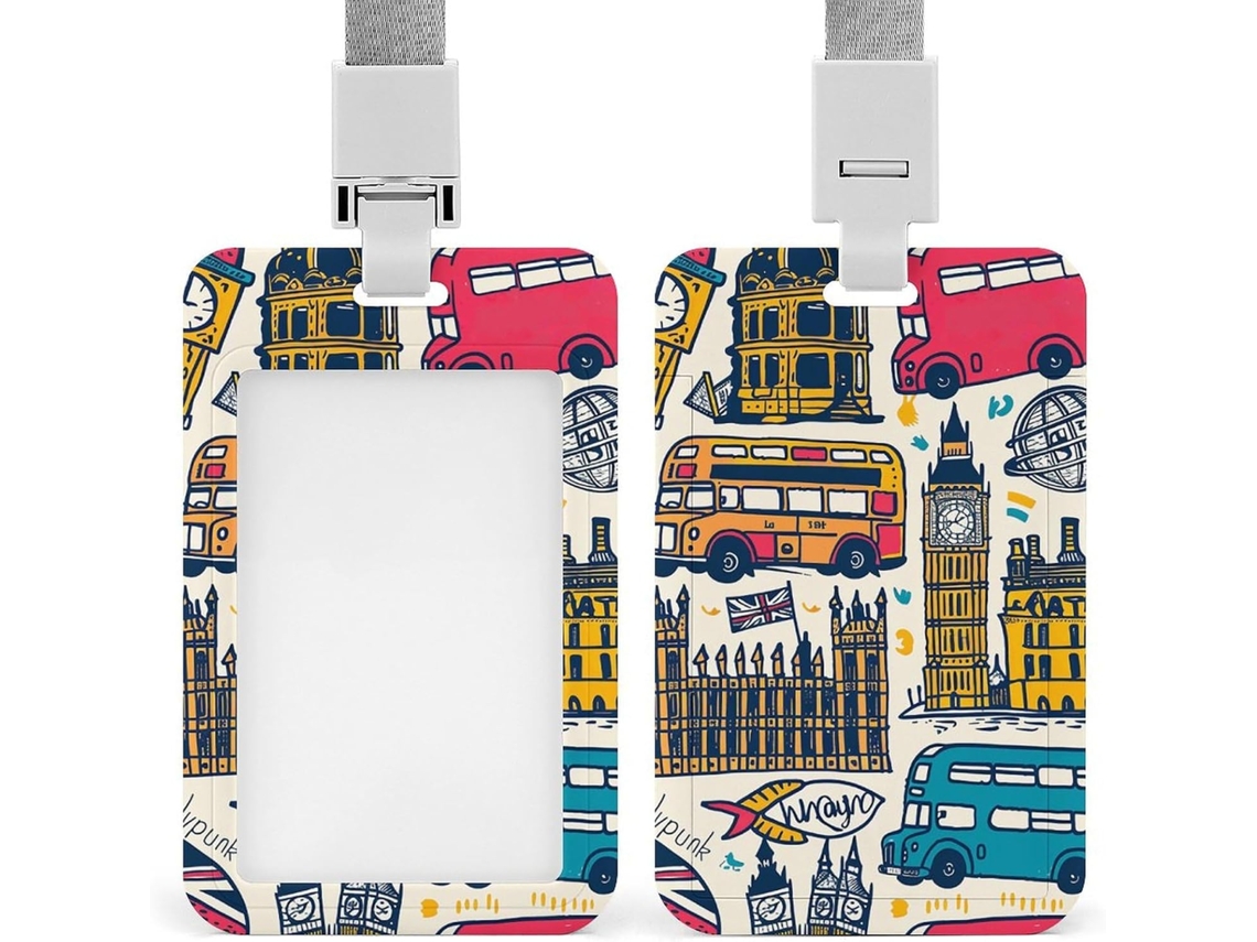 Porta Crachá Impermeável Com Design Desenhado À Mão, Crachás De Identificação, Funcionários De Escritório E