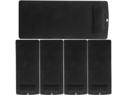 Prancheta Pequena De Plástico Preto, Conjunto De 5 Peças, Com Prendedores Reutilizáveis Para Contas E Cardápios