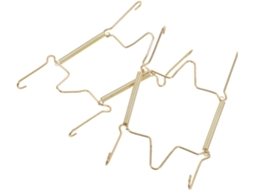 Conjunto De 2 Suportes De Parede Resistentes Para Pratos Decorativos, Ganchos De Metal Dourado Com M Gokoco
