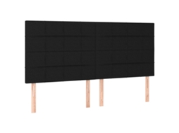 Headboard, Headboards Vidaxl Preto Tecido (200 Cm)