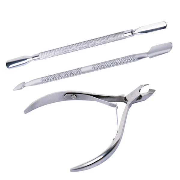Kit Para Cutículas - Tesoura Para Cutículas, Empurrador De Cutículaspl