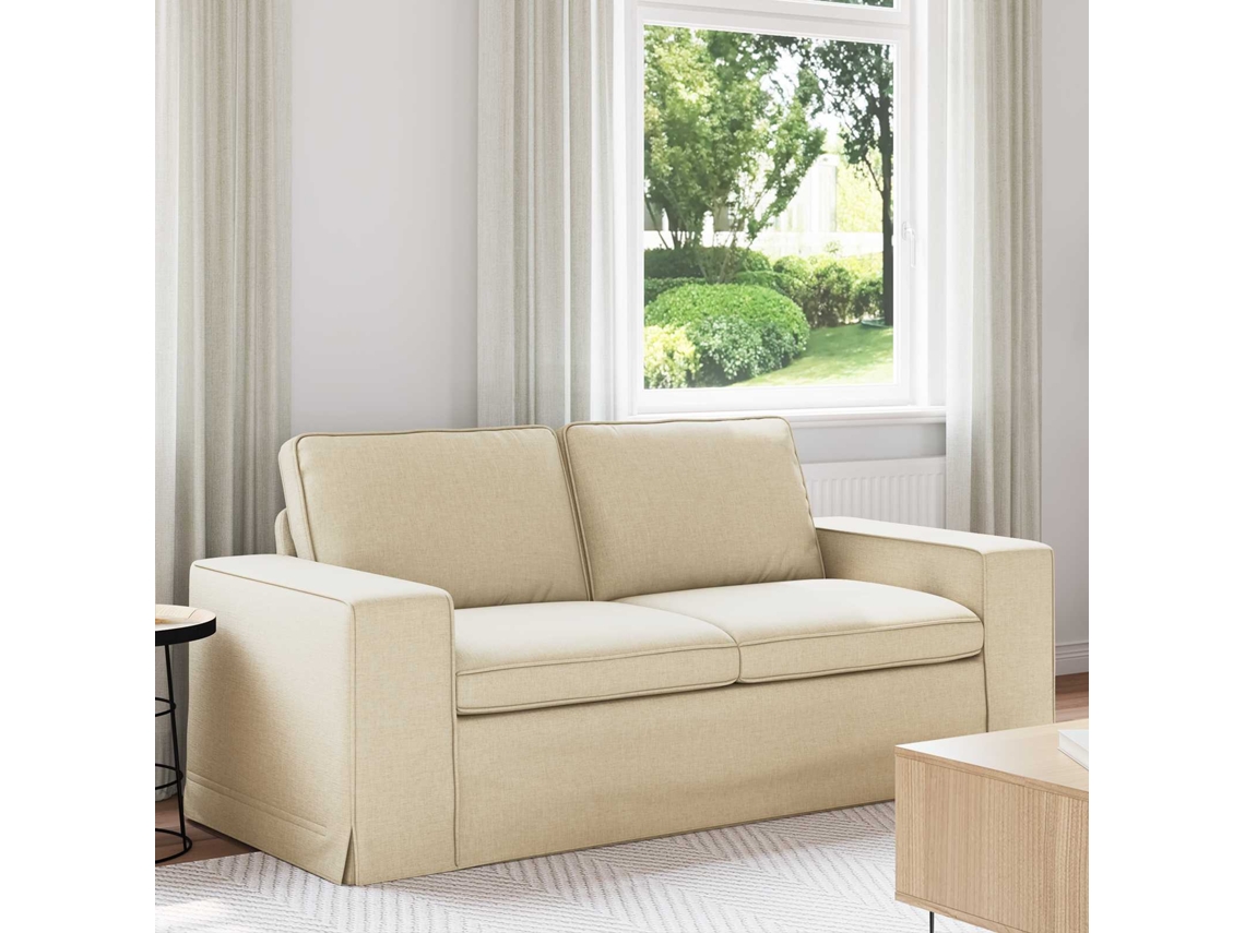 Vidaxl Sofá Creme 182 X 80 X 82 Cm Tecido