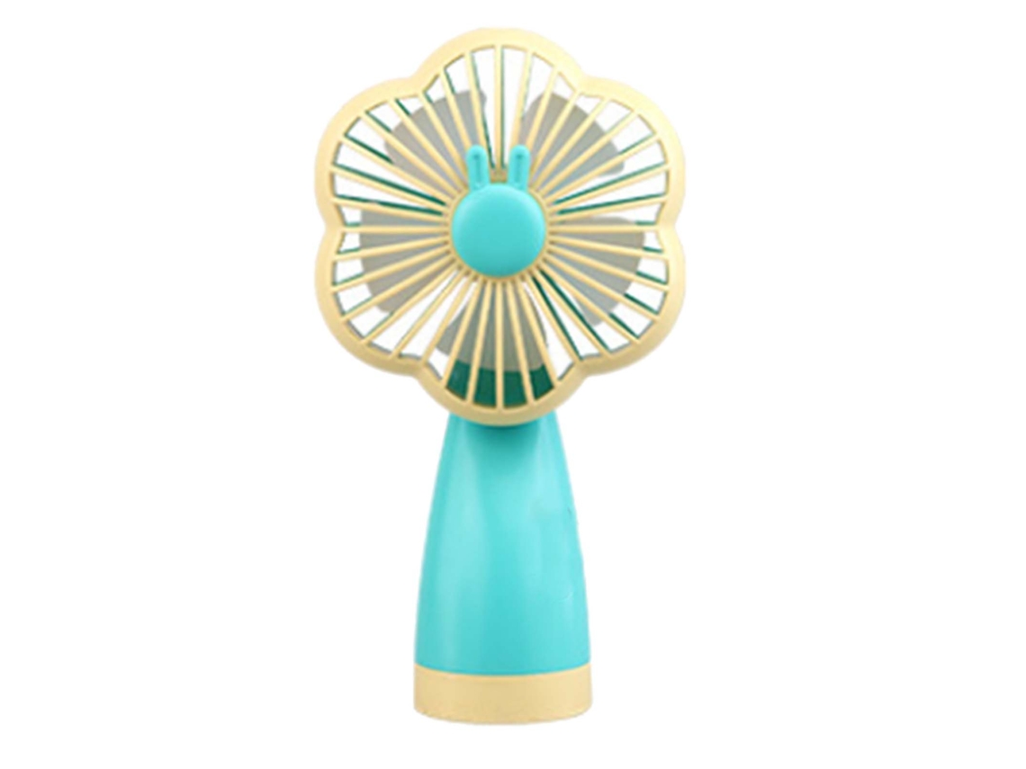 Mini ventilador de mão portátil USB recarregável de bolso bateria operado amarelo melão S/MARCA