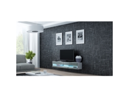 Móvel de Tv CAMA MEBLE Rtvvigo140N B/S Branco Cinzento 140x30x40 cm