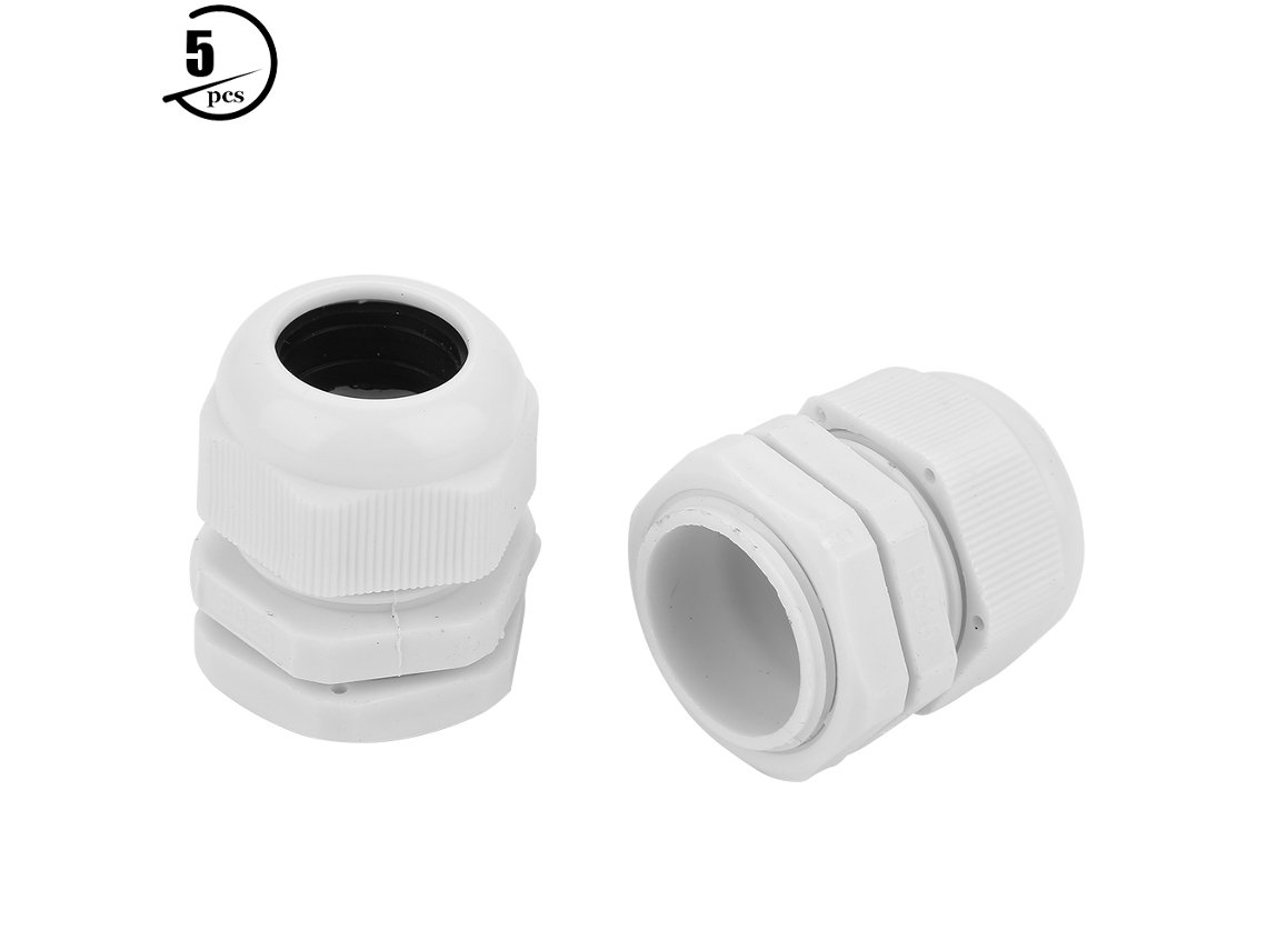 Laxiscreed Ligação De Cabos Em Nylon Ip68 À Prova D'água, Plástico Branco