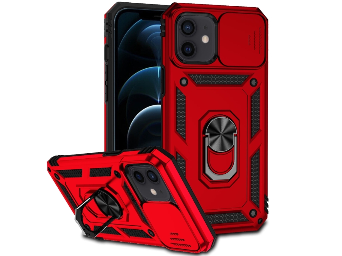 Capa Para Iphone 12 - Suporte Deslizante Para Câmera