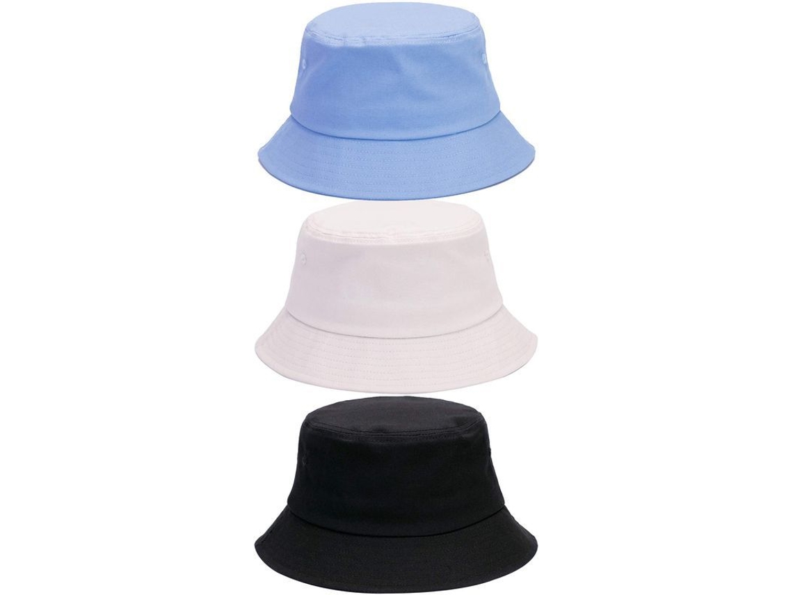 3 Pack Gorro Cubo de Algodão, Verão, Proteção UV UPF 50, Unissex | S/MARCA