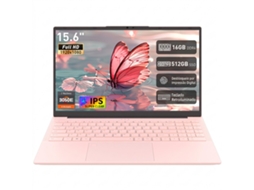 Portátil Rolipo T156a (15,6 Polegadas 16gb 512gb Amd Athlon Silver 3050e Windows 11 Pro Rosa)