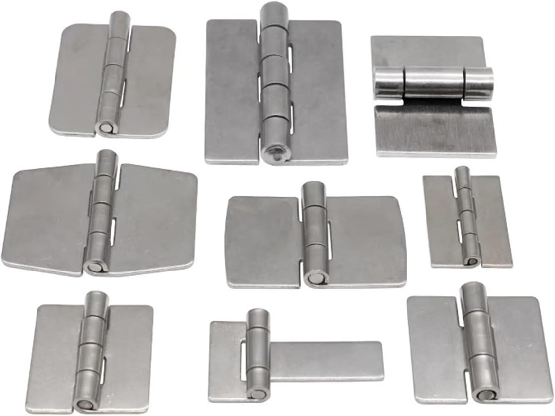 Dobradiças Em Aço Inoxidável 304sem Furos, Conector De Porta Soldável Para Cômoda, 1 Peça Turquesa