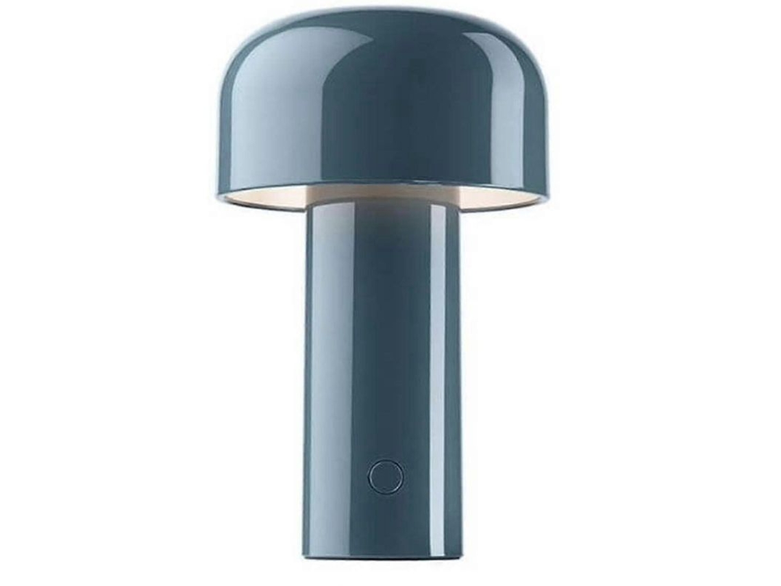 Lâmpada de mesa Cogumelo Nova Line recarregável LED 3w com 3 níveis de iluminação azul