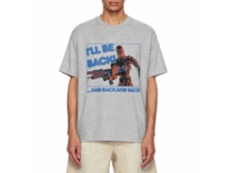 Rockinstone Terminator Be Back Heather Gray Adult T-shirt Size:l