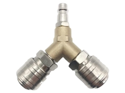 Distribuidor De Ar Comprimido Triomphe, Conector E Interruptor Com Dois Conectores Rosca 1/4 Polegada