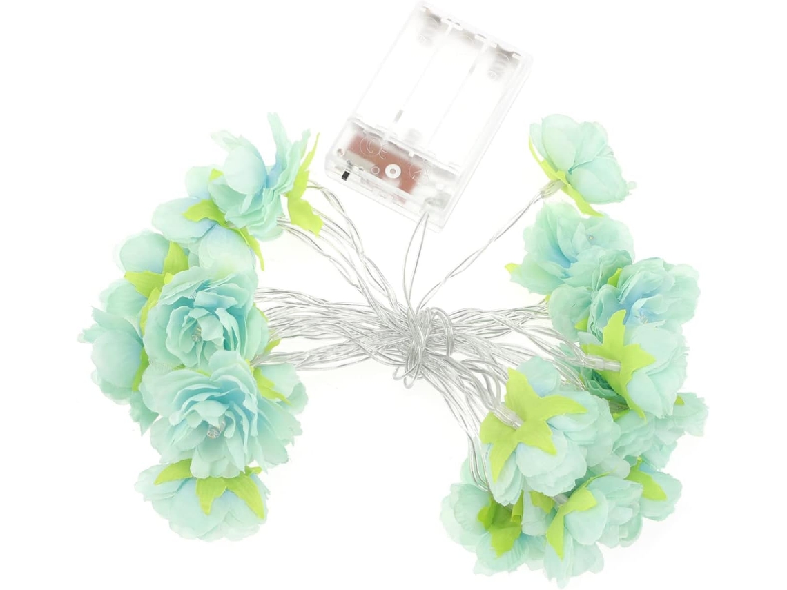 Cordão De Luzes Led Decorativo De 3m Com Formato De Flor, Alimentado Por Bateria, Iluminação Quente Gokoco