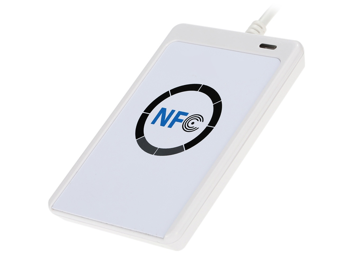 Leitor e Gravador Nfc Acr122u Rfid Sem Contato com Sdk e Cartão Ic Usb
