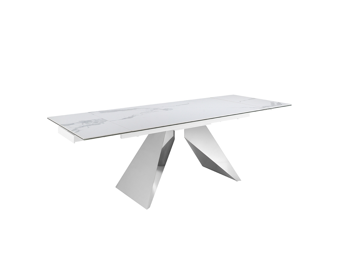 Mesa de Jantar Extensível Retangular Mármore Porcelânico ANGEL CERDA