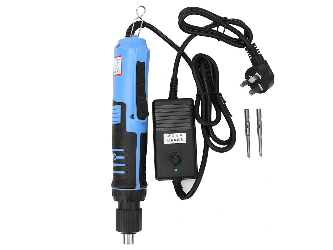 Chave De Parafusos Elétrica Multifuncional Ajustável Cw/ccw Com 2 Pontas De Parafuso
