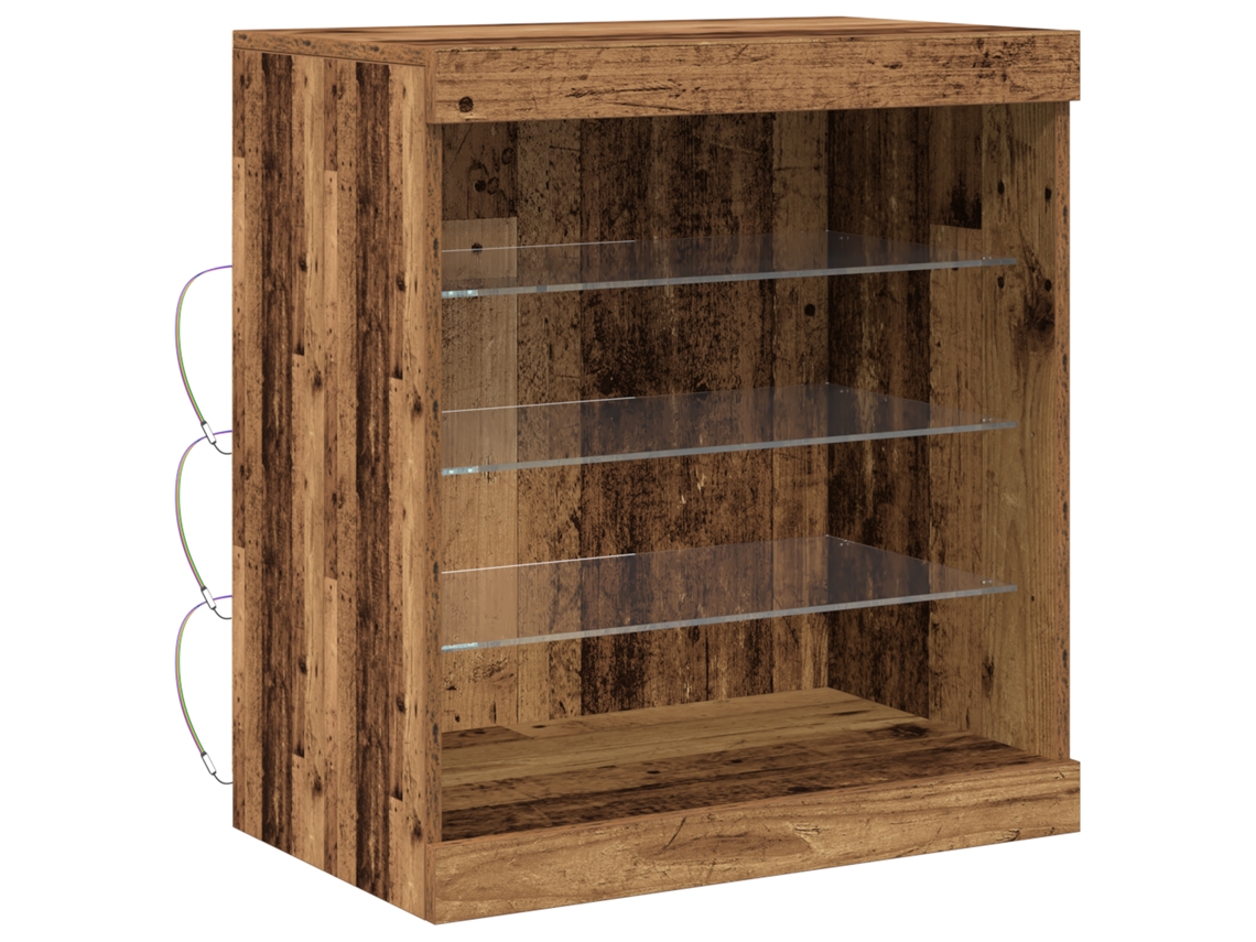 Conjunto 1 Buffet Moderno Vidaxl Castanho Derivados De Madeira (60,5 X 37 X 67 Cm)