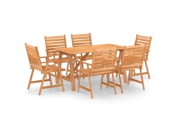 Outdoor Dining Set, Outdoor Dining Sets Vidaxl Marrom Madeira De Acácia (n/a)