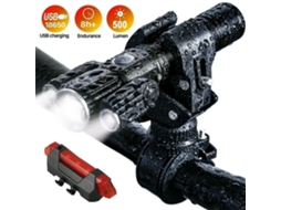 Luz De Bicicleta Led Com 3 Cabeças Multifuncional Em Liga De Alumínio Usb Impermeável Lanterna Outdoor