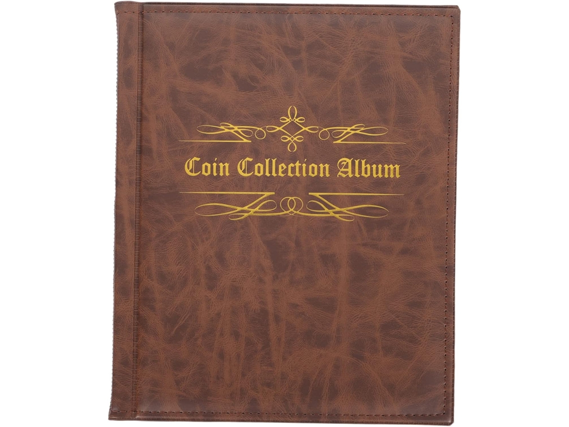 Álbum De Coleção Em Couro Pu (1 Peça) Com Múltiplas Opções De Armazenamento Para Medalhas.