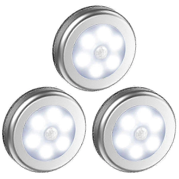 Kit Com 3 Luzes De Sensor De Movimento, Sem Fio E Alimentadas Por Bateria, Luz Noturna Automática Com Almofadas Autoadesivas De 3 M, Mishan Szrh A, N
