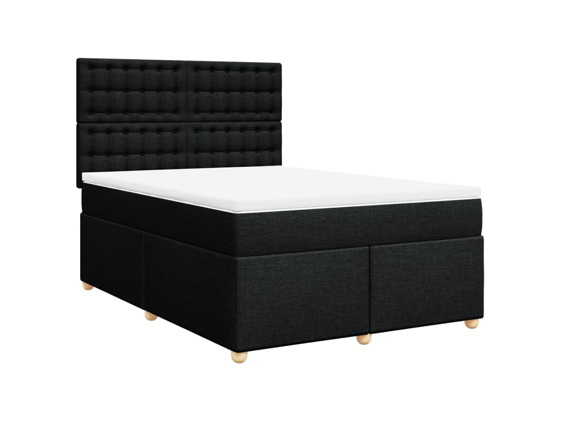 Box Spring Bed, Box Spring Beds Vidaxl Preto Tecido (160 X 200 Cm)