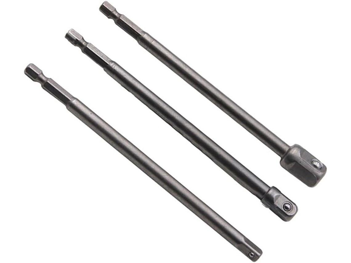 Conjunto De Adaptadores Para Brocas Com Encaixe Hexagonal 1/4", Barra
