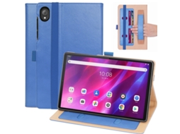 Capa‑flip Horizontal De Couro Pu Retro Halinuia Com Ranhuras De Cartão E Cinta Manual, Compatível Com Lenovo Tab K10 / M10 Plus 10.3 Polegadas