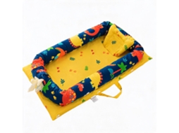 Ninho De Bebé Portátil Hibbent Com Travesseiro 90x50x12cm -parque Dos Dinossauros
