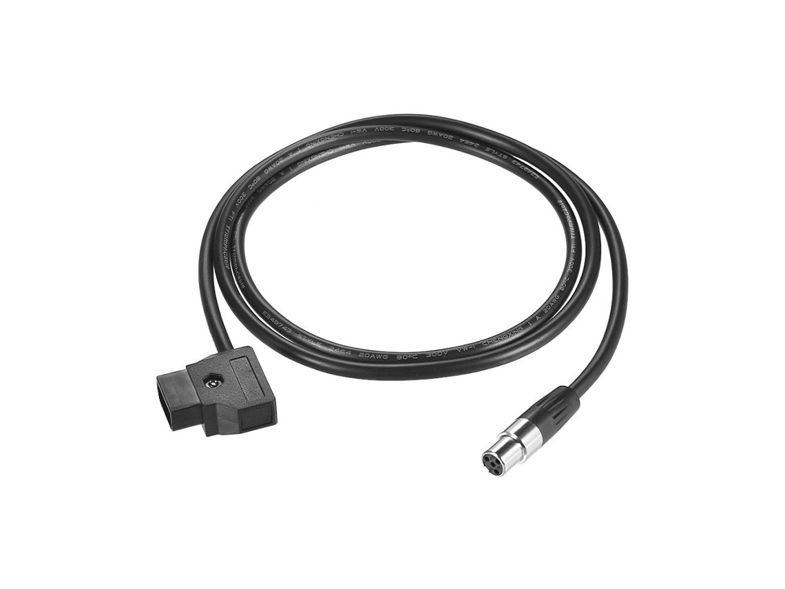 D tap Male To Mini Xlr 4 Pin Cable Straight Cord 100cm Cable Length For Vfm 5.6 LAXISCREED (tinny)