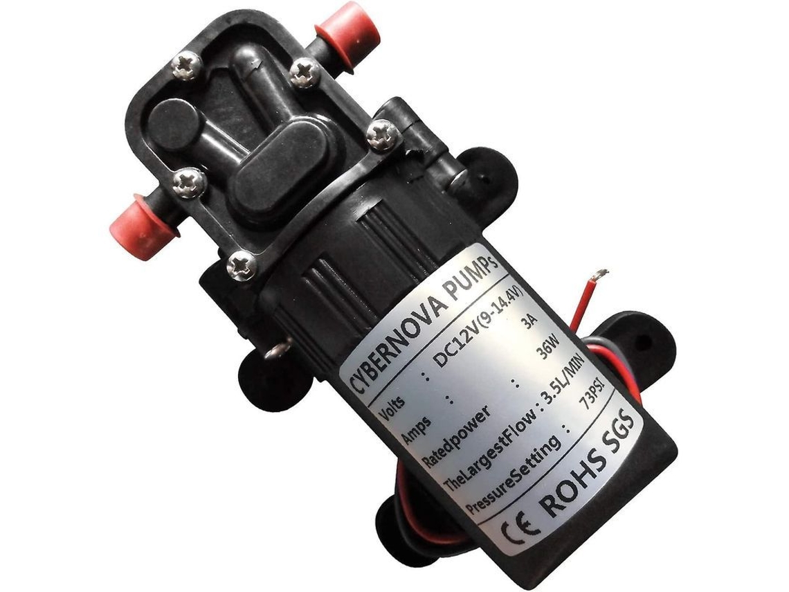 Bomba De Membrana Autoaspirante De Alta Presión 12v Cc 73 Psi 3.5 L/m Para Invernadero, Jardín, Agricultura Y Limpieza