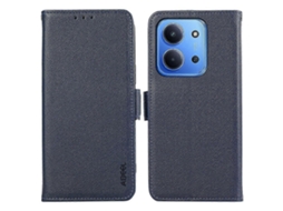 Capa Tkdaddy Abeel Para Xiaomi Redmi 15c 5g (ue) (173 Mm) / 15c 4g (ue) (173 Mm) Com Textura De Lichia E Bloqueio Rfid, Azul