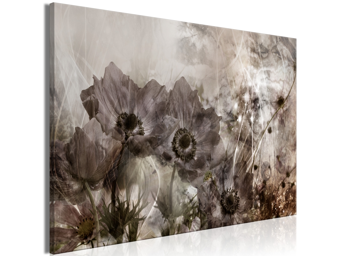 Quadro ARTGEIST Anemones in Sepia (1 Part) Wide (60x40)