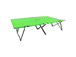 Vidaxl Espreguiçadeira/cama Dobrável Para 2 Pessoas Aço Verde