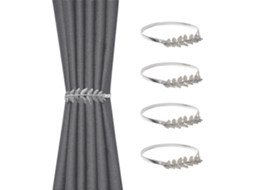 Prendedores De Cortinas Modernos E Simples De Metal Flexível Conjunto De 4