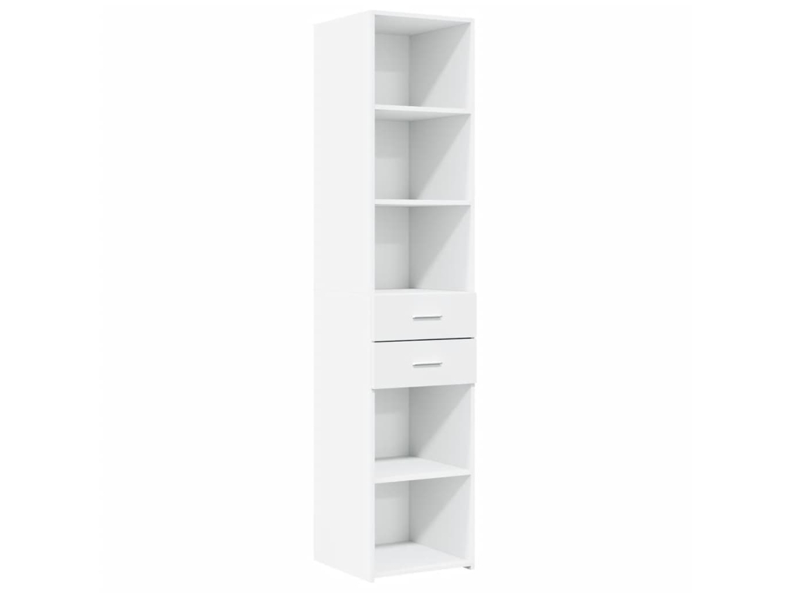 Guarda-roupa alto em madeira branca, exclusivo da Maison, 40x42,5x185 cm