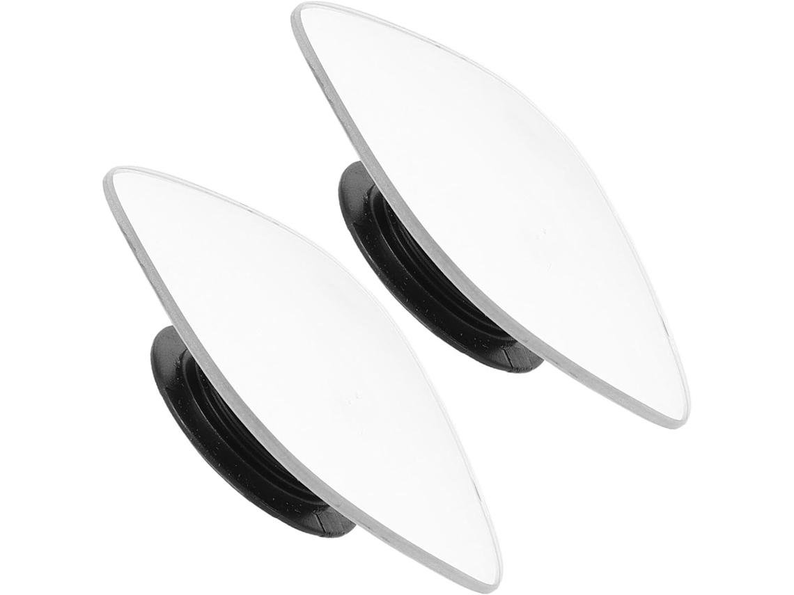 Conjunto De 2 Espelhos De Ponto Cego Reforçados, Sem Moldura, Em Formato De Leque Convexo.